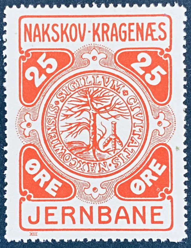 NKJ 3 - 25 Øre - Rød.