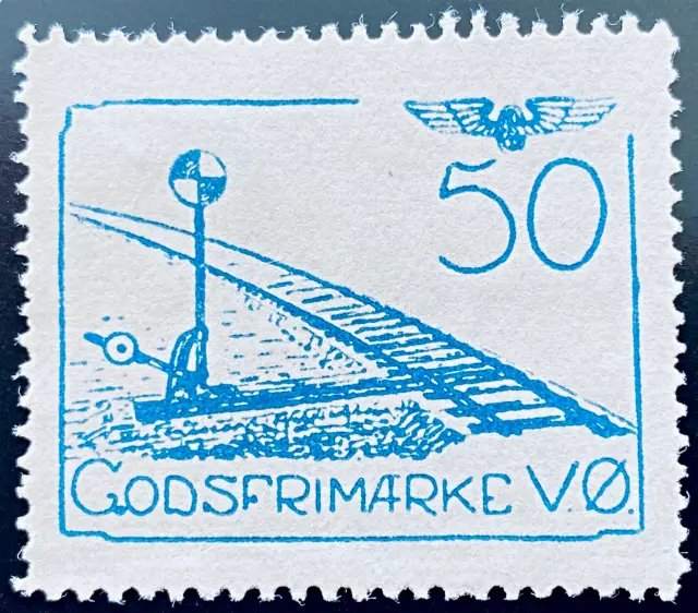 VØ 3 - 50 Øre - Blå.