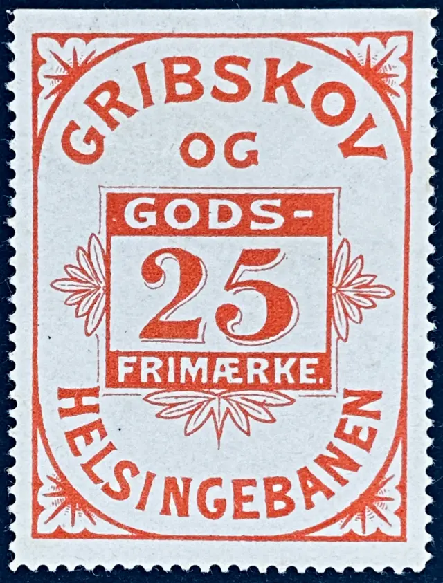 GDS 2A - 25 Øre (Tyndt papir) - Rød.