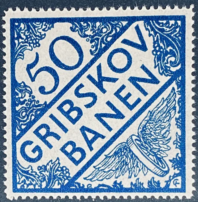 GDS 21 - 50 Øre Motiv: Vingehjul - Blå.
