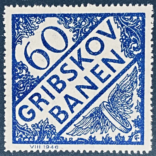 GDS 43 - 60 Øre Motiv: Vingehjul - Blå.