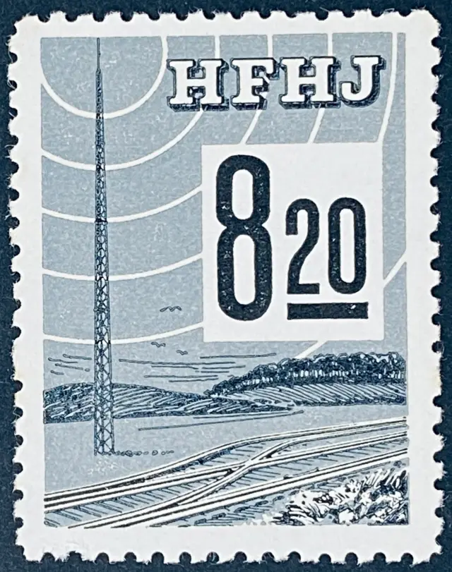 HFHJ 148 - 8<sup>20</sup> Kroner Motiv: Radiomast - Grå.