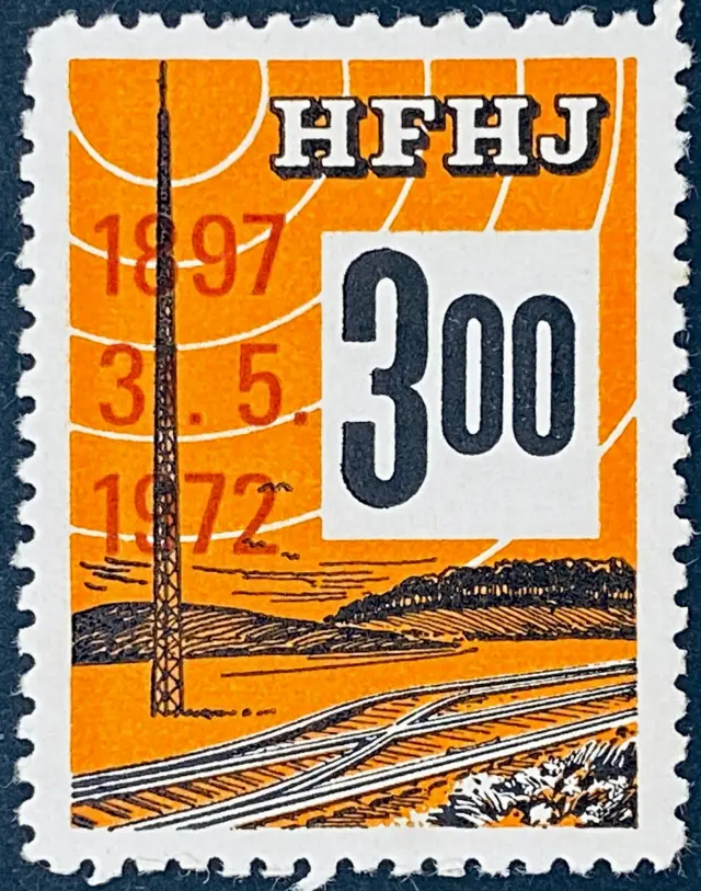 HFHJ 155 - 3<sup>00</sup> Kroner Motiv: Radiomast - Orange.