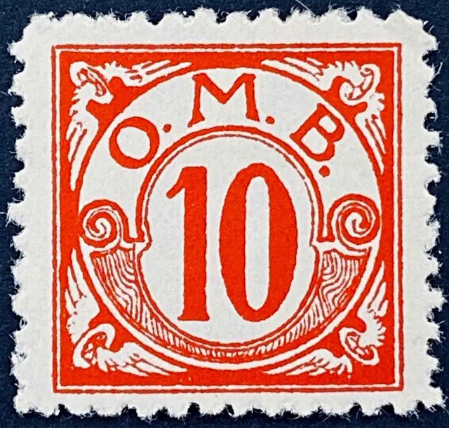 OMB F10AA - 10 Øre - Rød.