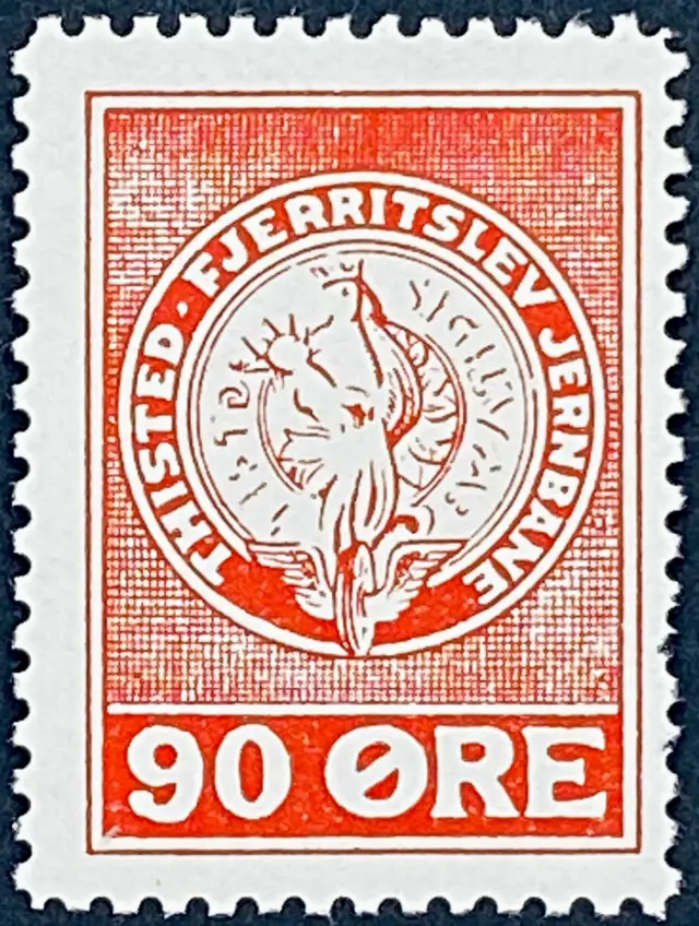 TFJ 34 - 90 Øre - Rød.