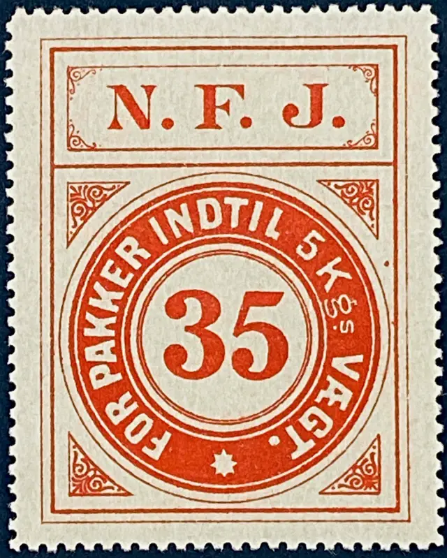 NFJ 10 - 35 Øre - Rød.