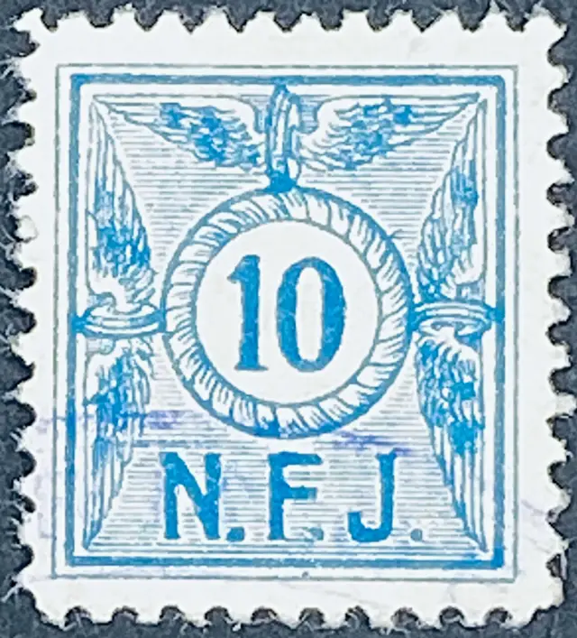 NFJ F2A - 10 - Blå - banemærket er stemplet.
