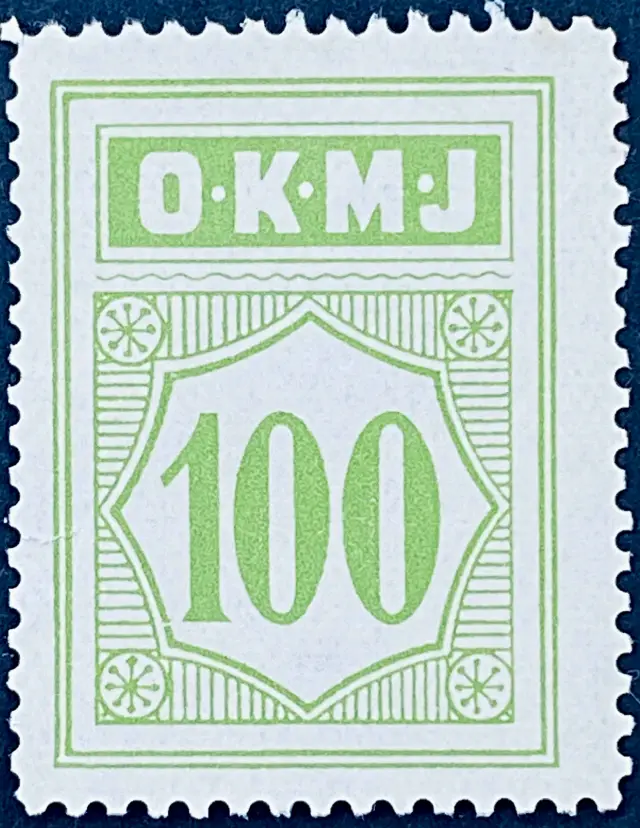OKMJ 46 - 100 Øre - Grøn.