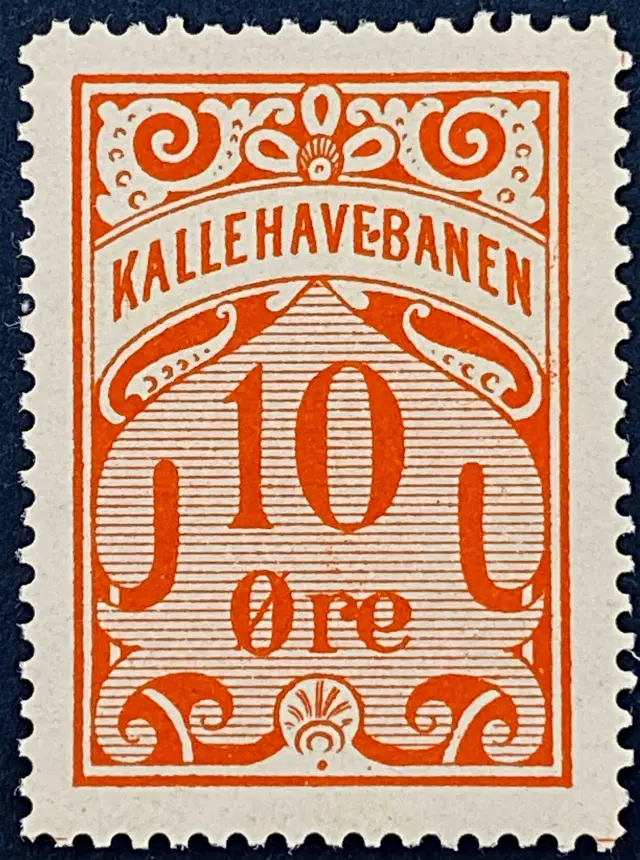 KB 1 - 10 Øre - Rød.