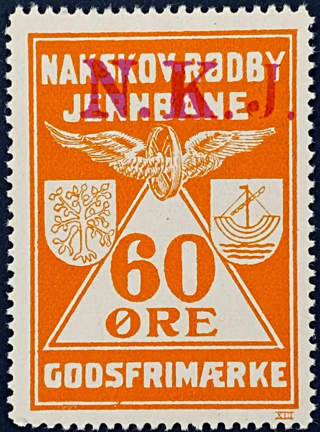 NKJ 21 - 60 Øre - Orange nuance.