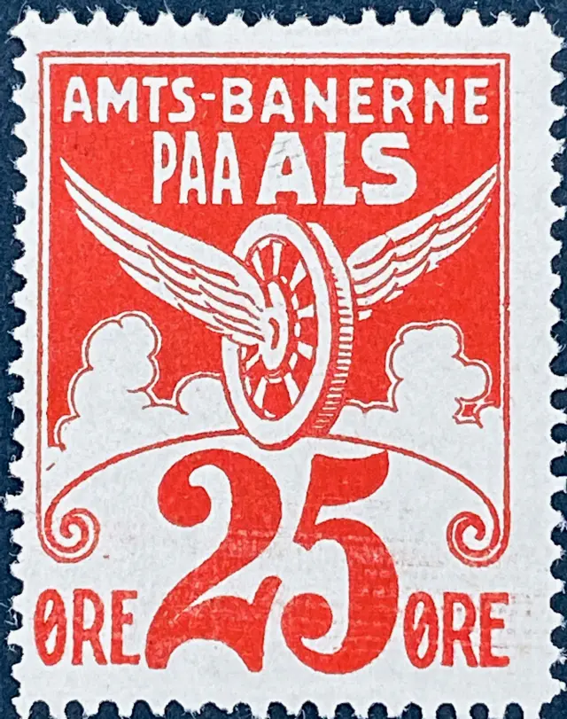 ABA 1 - 25 Øre - Rød.