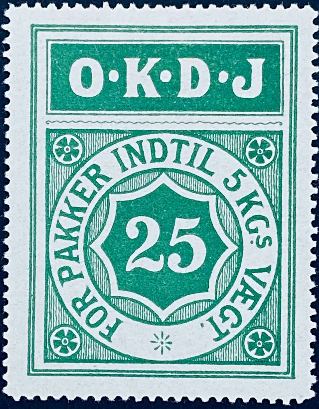 OKDJ 4 - 25 Øre - Grøn.
