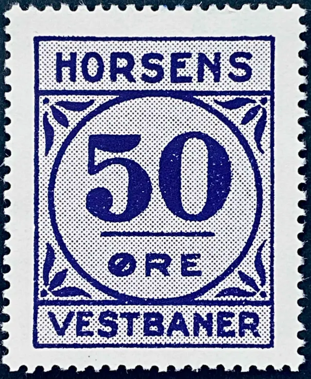 HV 20 - 50 Øre - Violet nuance.