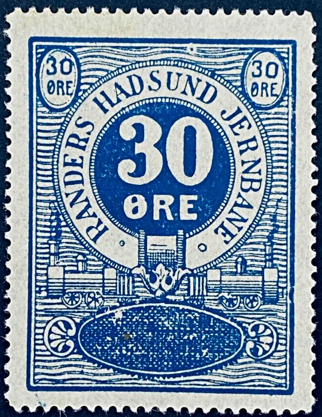 RHJ 37 - 30 Øre - Blå.