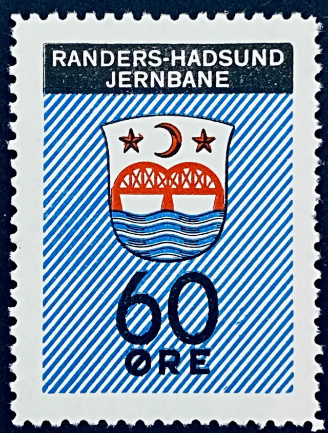 RHJ 78A - 60 Øre - Blå, Rød og Sort.