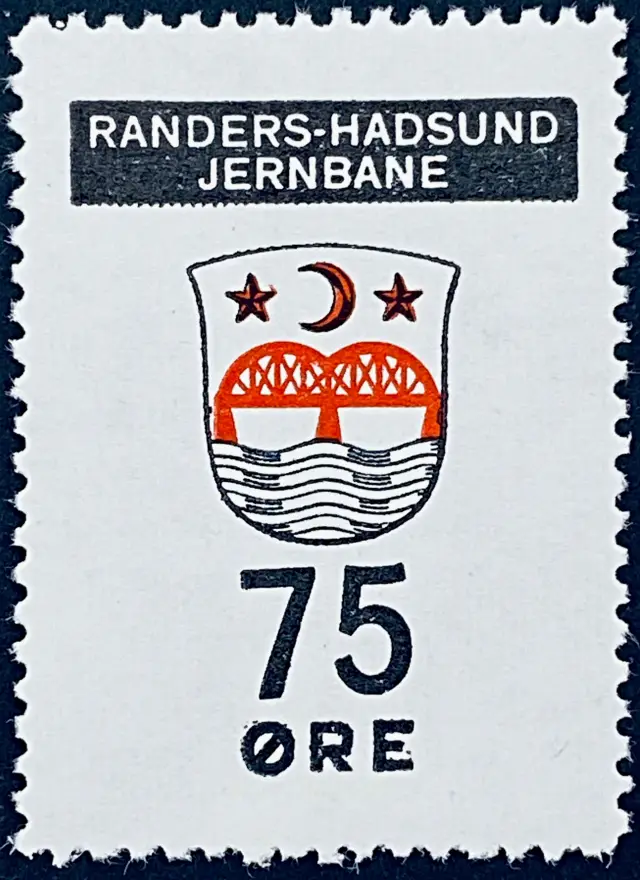 RHJ 90 - 75 Øre - Rød og Sort.