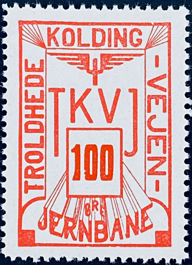 TKVJ 60 - 100 Øre - Rød.
