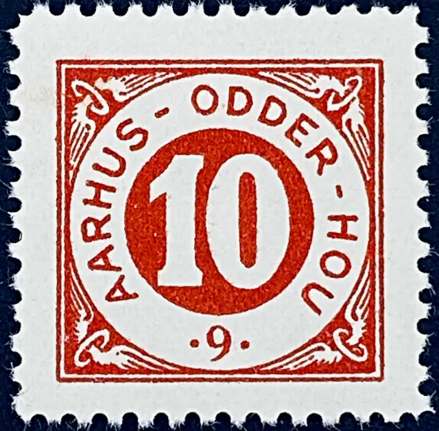HHJ F2H - 10 Øre - Rød.