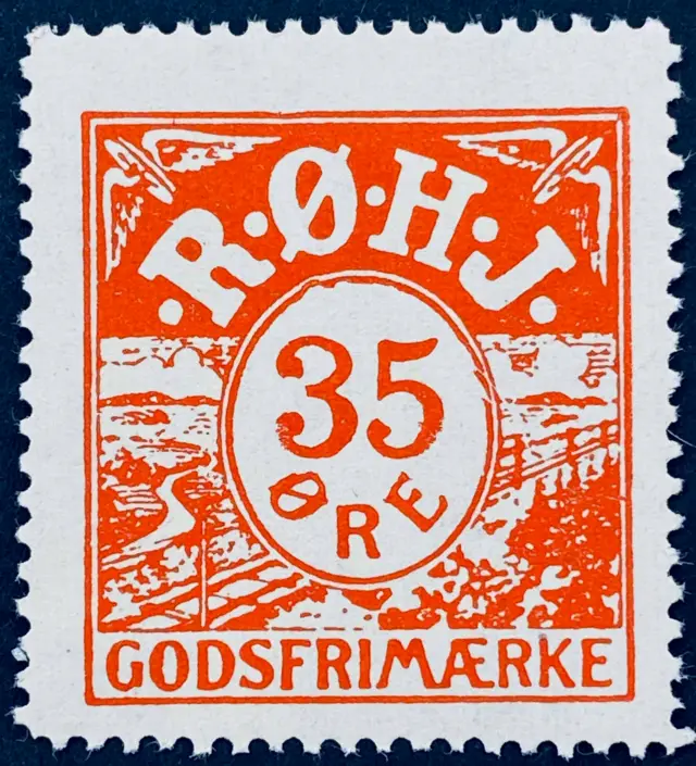 RØHJ 24A - 35 Øre - Rød nuance.