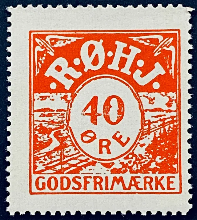 RØHJ 26A - 40 Øre - Rød nuance.