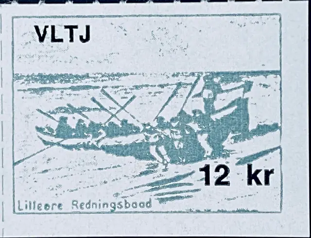 VLTJ 82E - 12 Kroner Motiv: Lilleøre Redningsbaad - Grå.