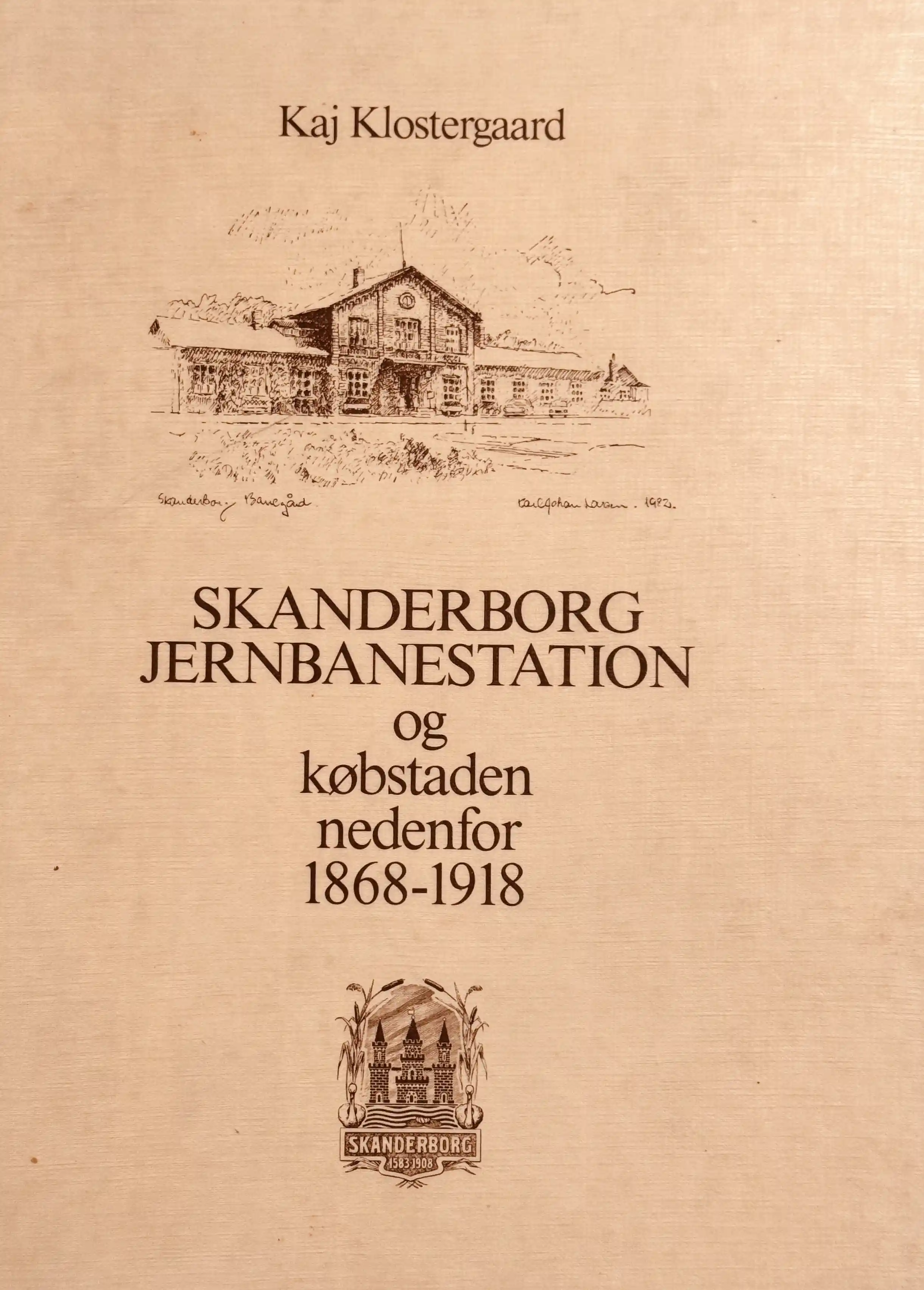 Skanderborg jernbanestation og købstaden nedenfor 1868-1918