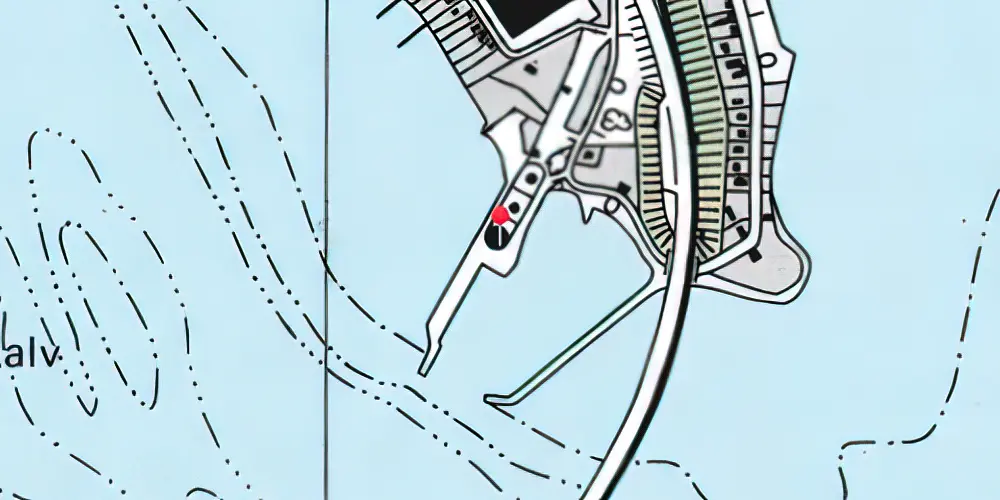 Historisk kort over Masnedø Station 