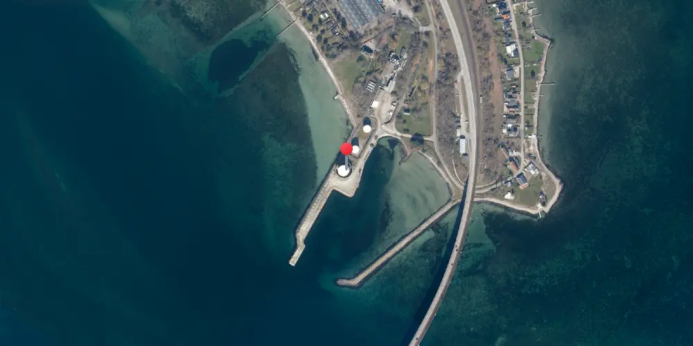 Historisk kort over Masnedø Station