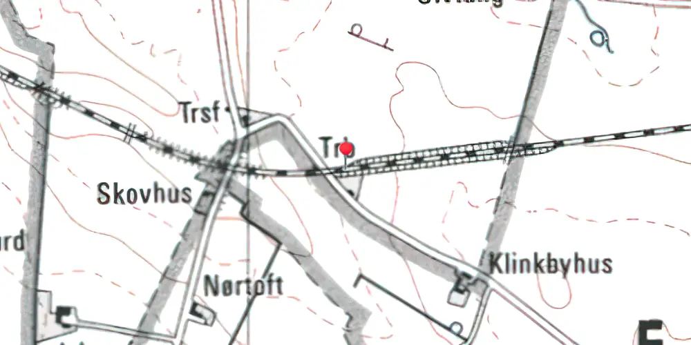Historisk kort over Nejrup Trinbræt