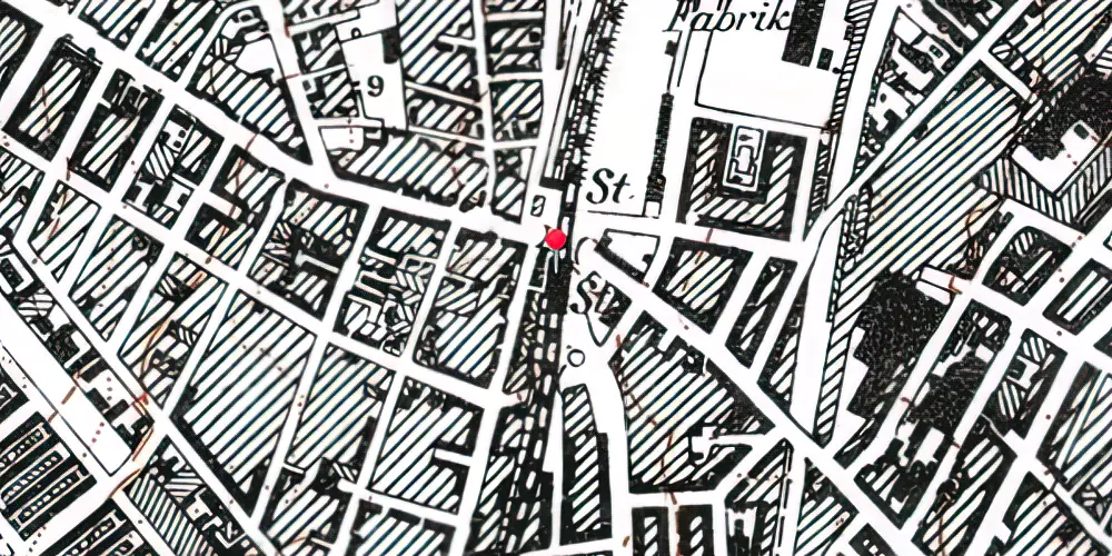 Historisk kort over Nørrebro Station