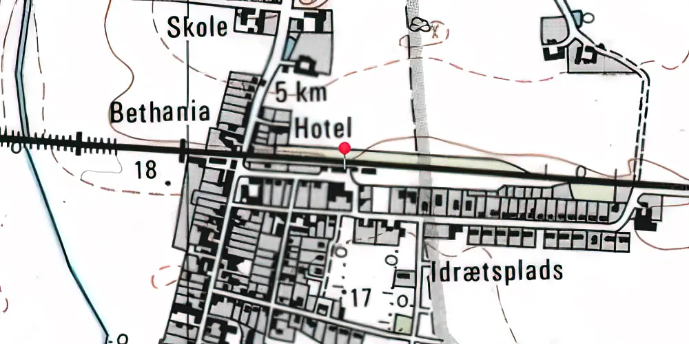 Historisk kort over Sandved Station