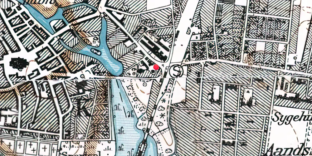 Historisk kort over Ribe Station 