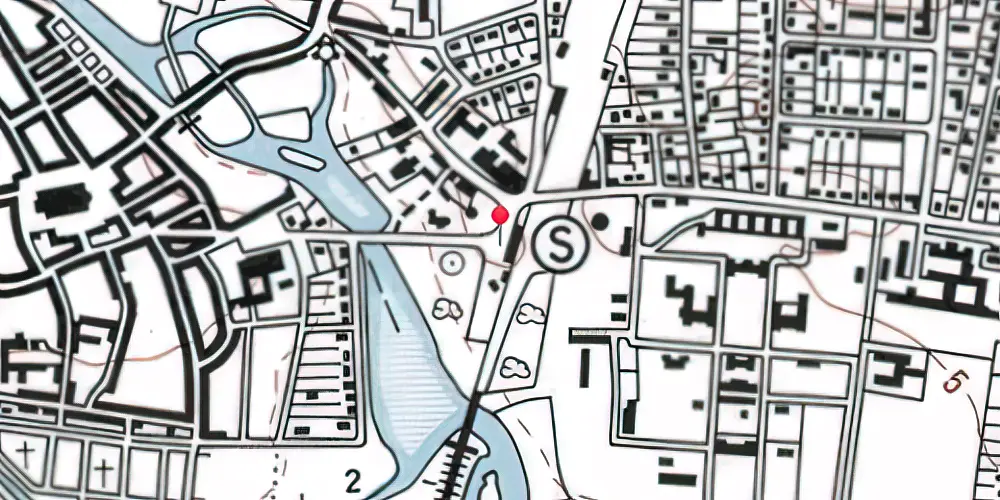 Historisk kort over Ribe Station