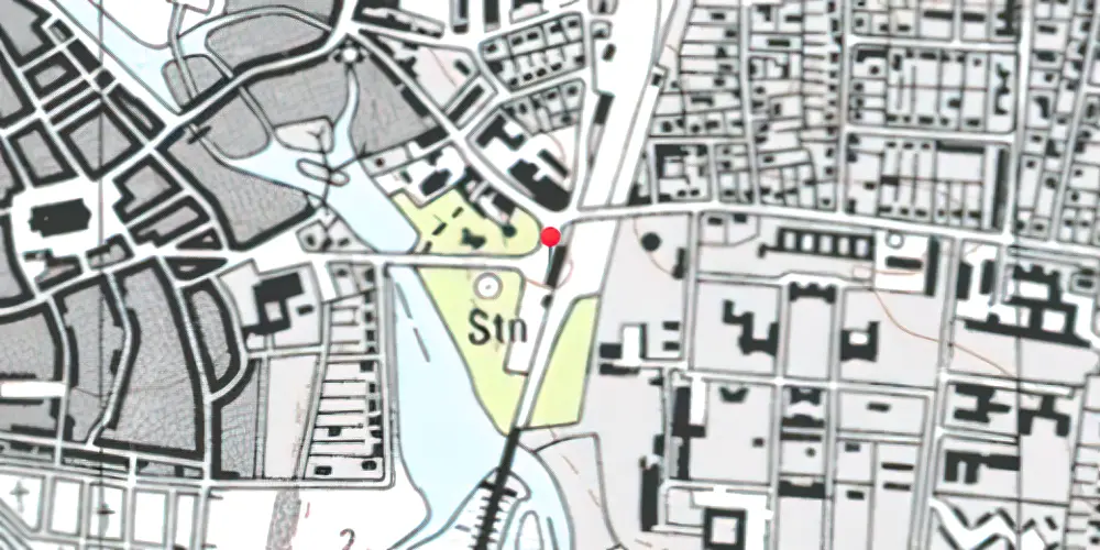 Historisk kort over Ribe Station 