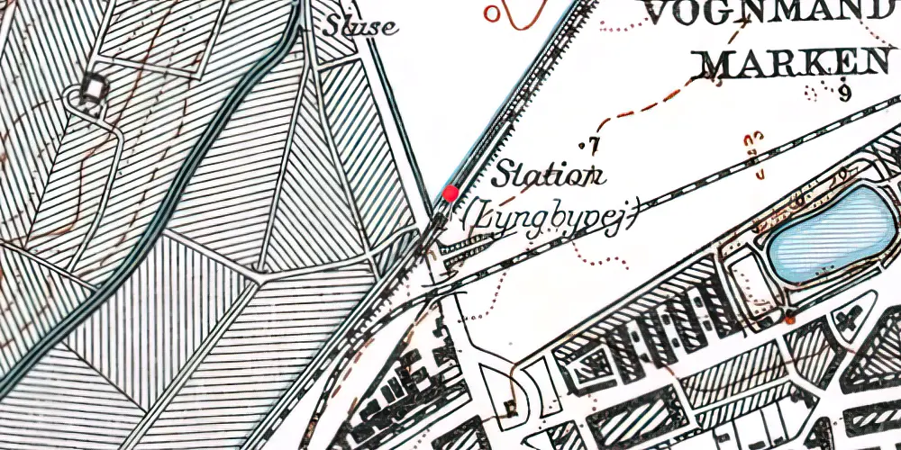 Historisk kort over Ryparken S-togstrinbræt