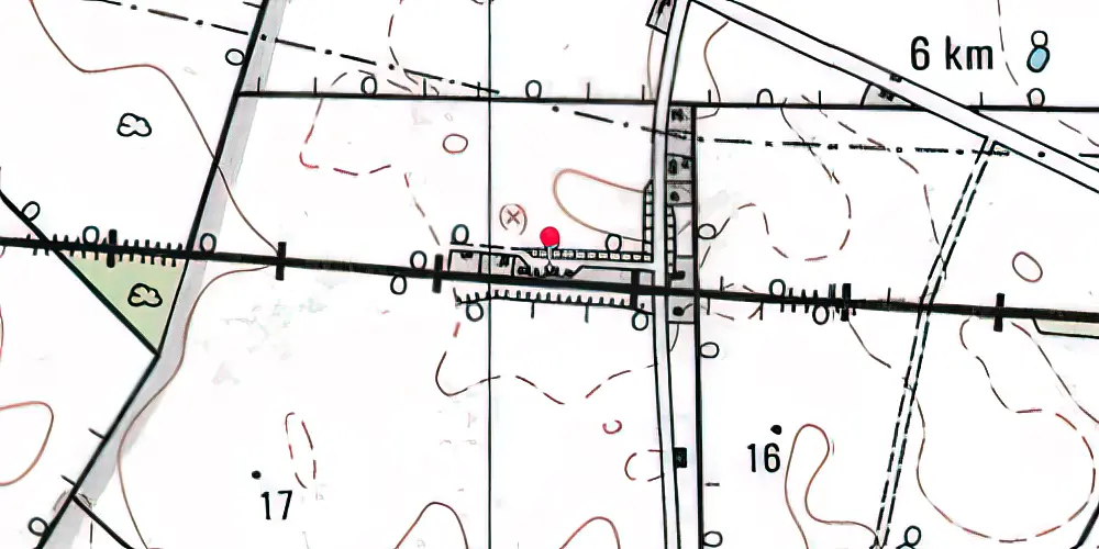 Historisk kort over Fodby Station 