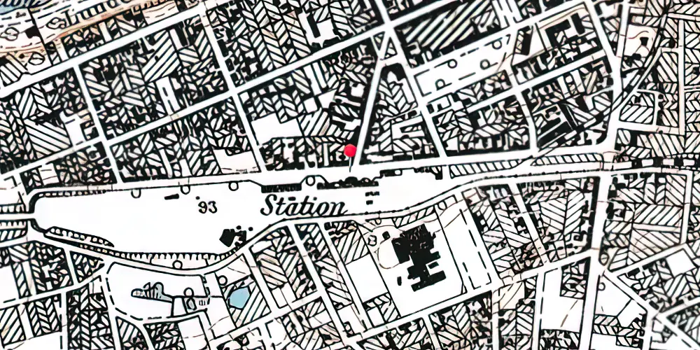 Historisk kort over Silkeborg Station