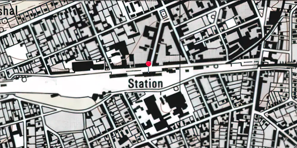 Historisk kort over Silkeborg Station 