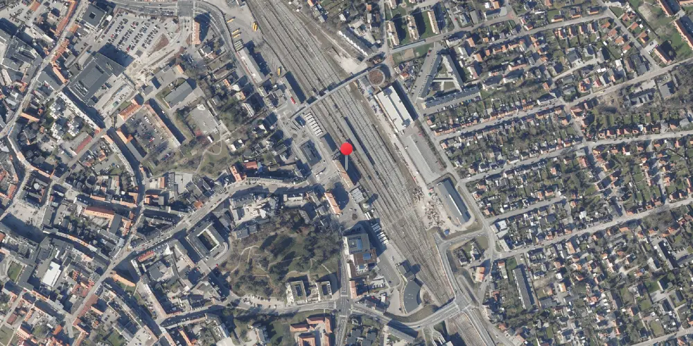 Historisk kort over Næstved Station 