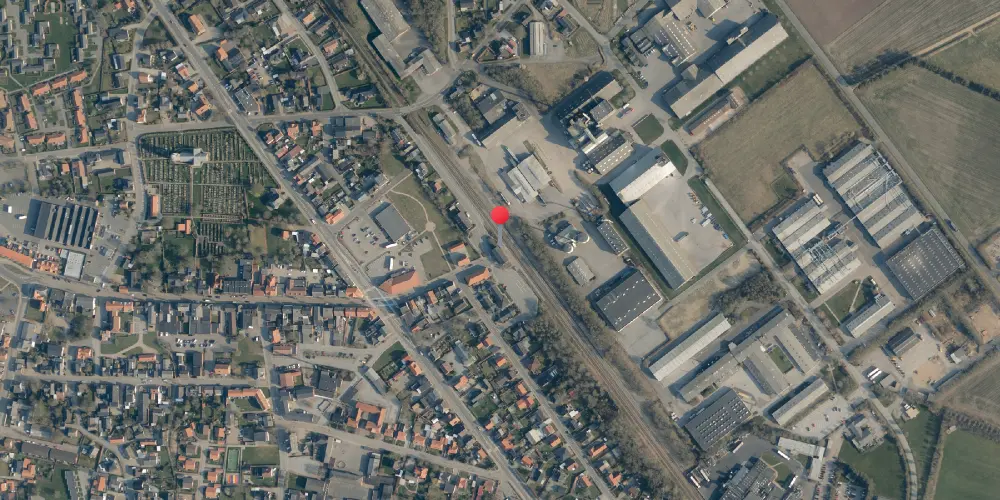 Historisk kort over Skærbæk Station