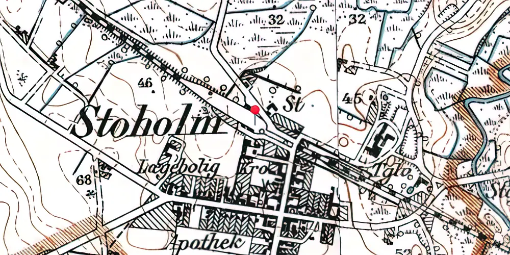 Historisk kort over Stoholm Station