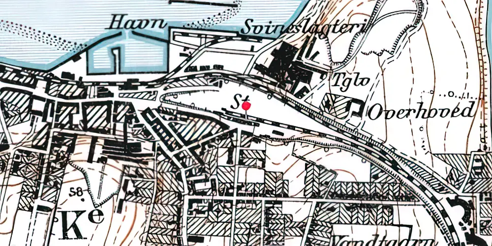Historisk kort over Struer Station