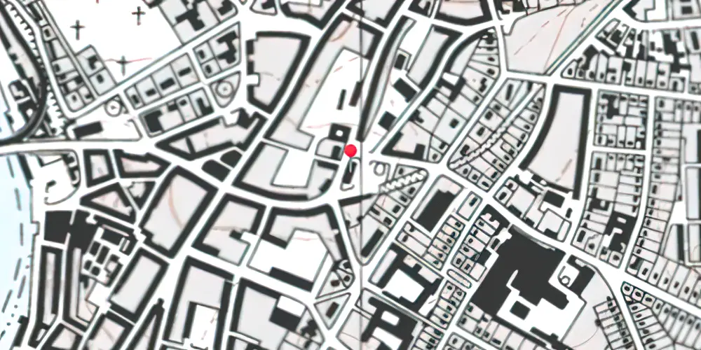 Historisk kort over Sønderborg By Station [1914-1962]