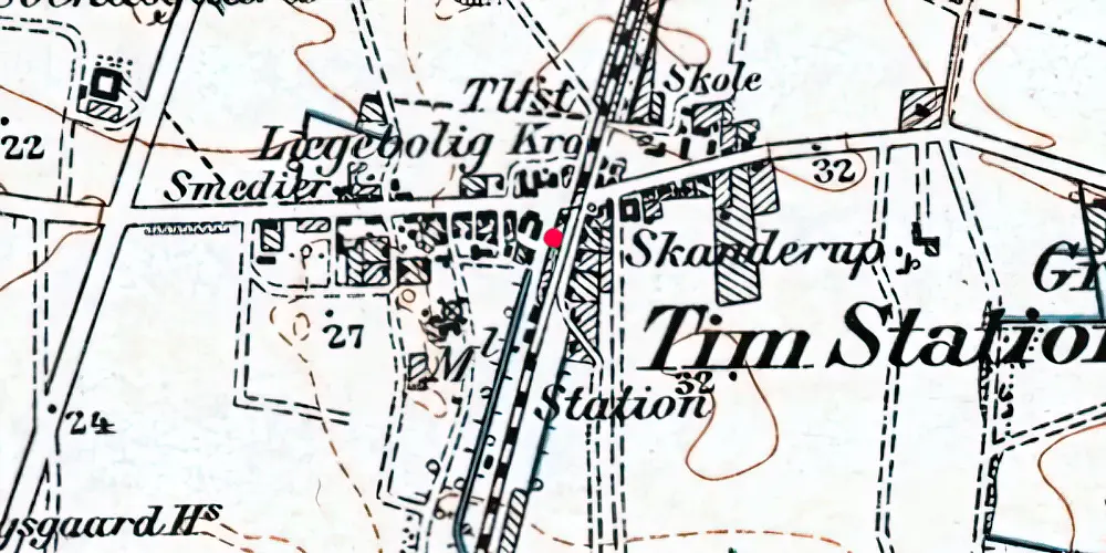 Historisk kort over Tim Trinbræt
