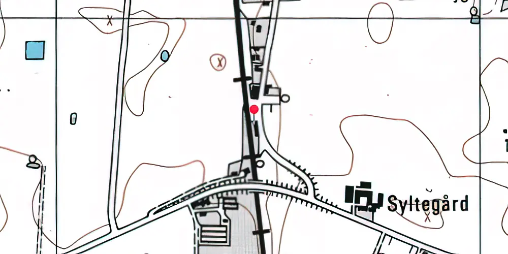 Historisk kort over Tingsted Station [1872-1963]