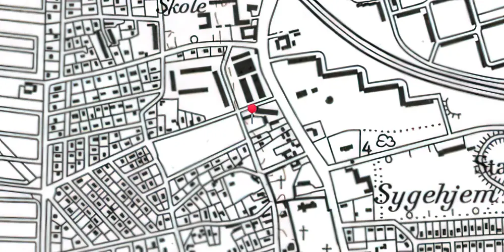 Historisk kort over Tårnby Trinbræt