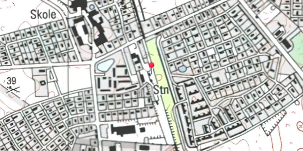 Historisk kort over Vipperød Station 