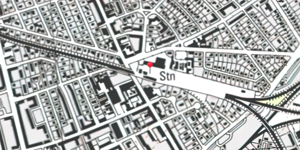 Historisk kort over Vanløse S-togsstation