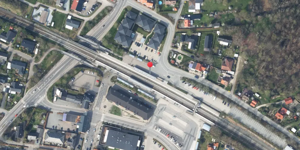 Historisk kort over Ølstykke Station