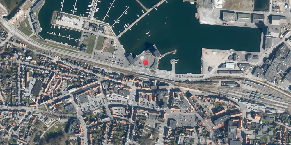 Historisk kort over Struer Havneplads Trinbræt 